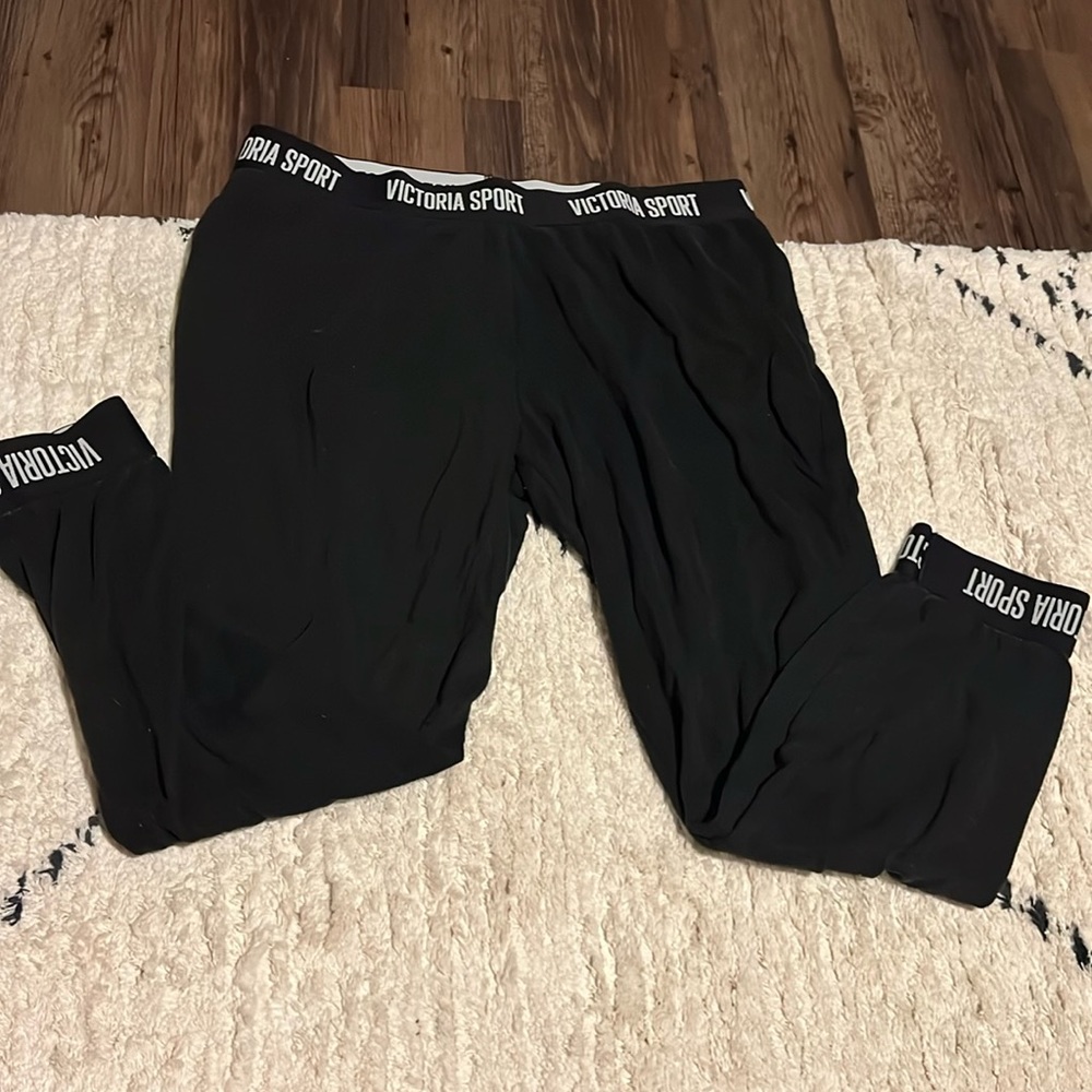 Black Victoria Secret sport joggers
